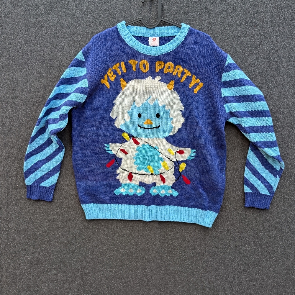 Yeti Brand Yeti To Party Ugly Christmas Sweater - Size S